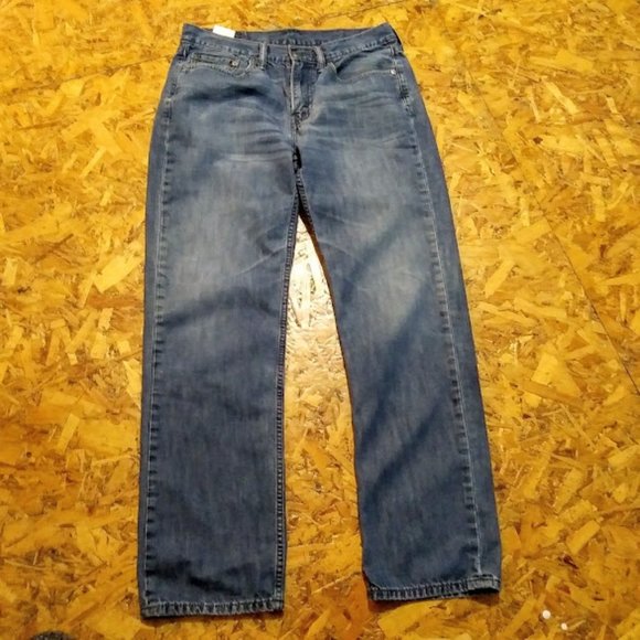 LEVIS 514*MENS*STRAIGHT LEG JEANS* SIZE 32W x 32L*MED BLUE WASH - Picture 4 of 7